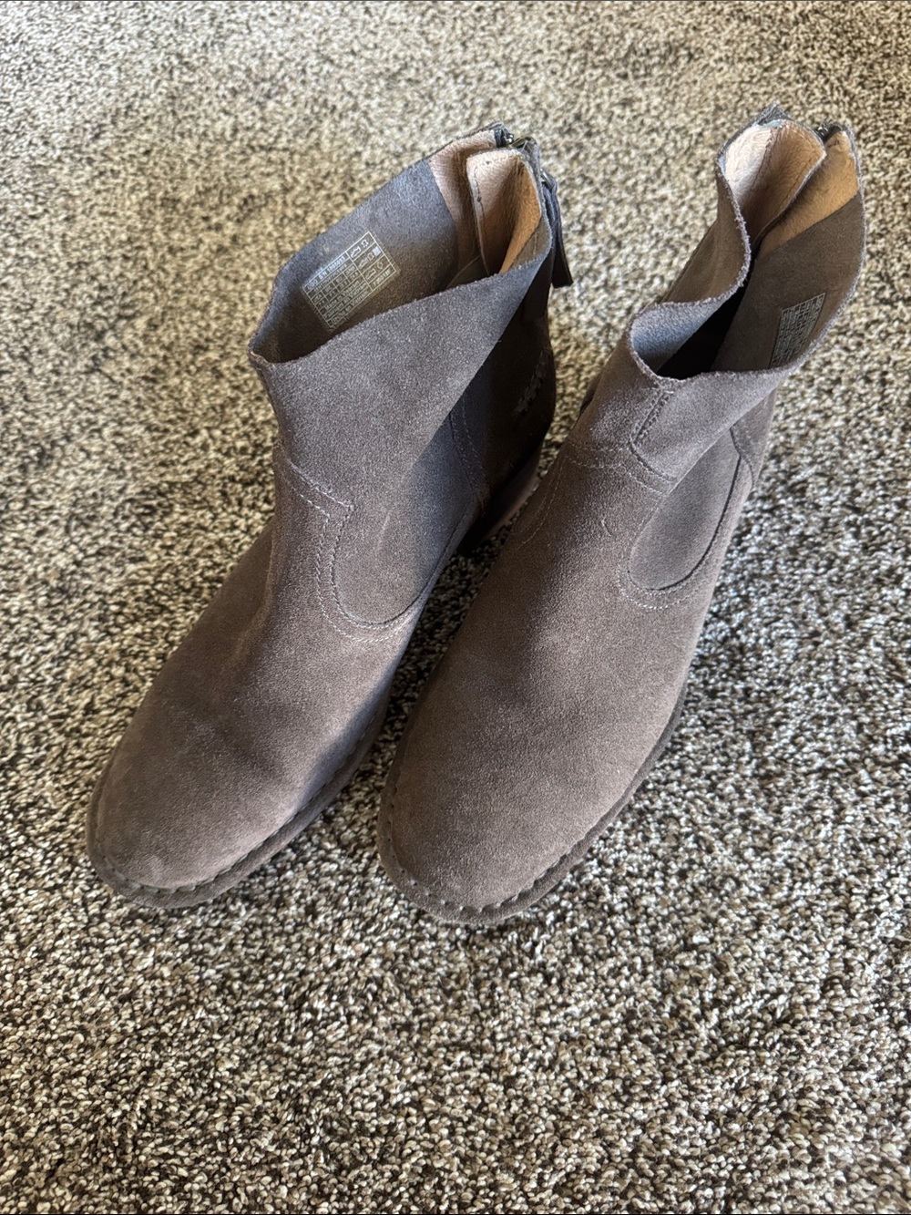UGG Women’s Suede Bandara Ankle Booties in Dark Chocolate Brown